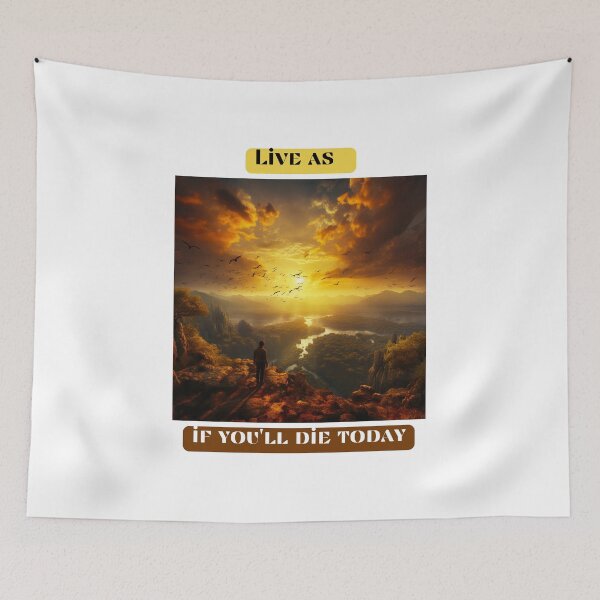 Item preview, Live as if you'll die today designed and sold by STO1KA.