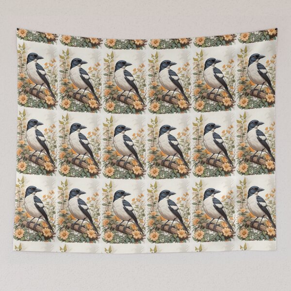 Item preview, Symphony of Feathers: The Butcherbird's Artistry designed and sold by digiscapeart.