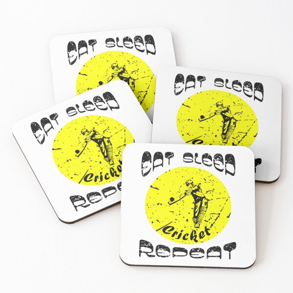 Item preview, Eat Sleep Cricket Repeat - Cricket Lover designed and sold by typoinspired.