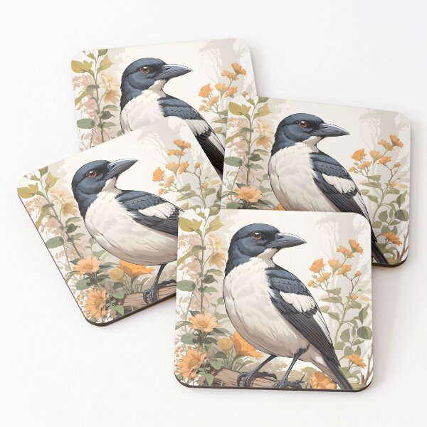 Item preview, Symphony of Feathers: The Butcherbird's Artistry designed and sold by digiscapeart.