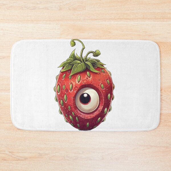 Item preview, Creepy One Eye Strawberry Fruit Face designed and sold by The Bla in My Brain.