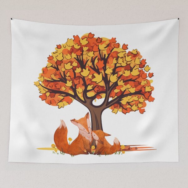 Item preview, Autumn Fox Tree designed and sold by P9Designs.
