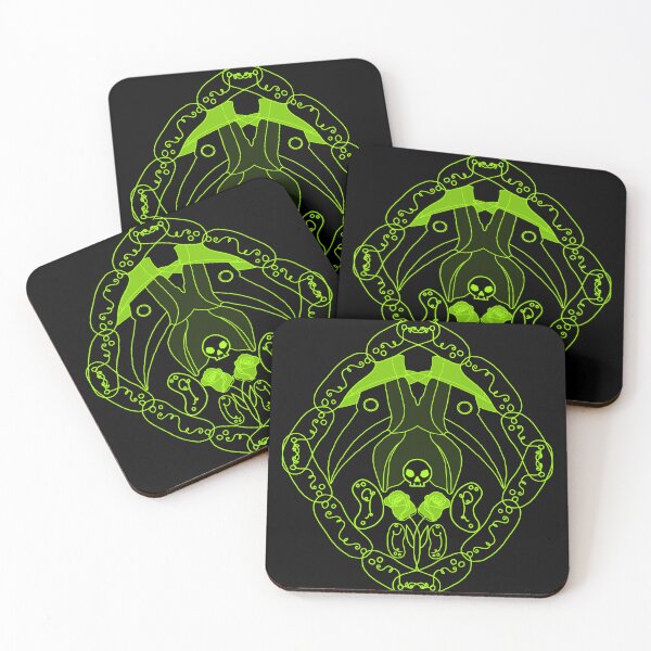 Item preview, Yersinia Pestis (green & black) designed and sold by PaganArtisan.