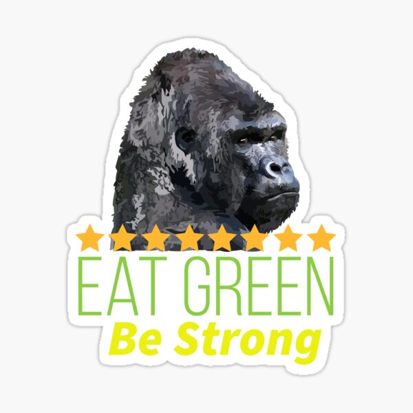 Gorilla T Shirt Pegatina