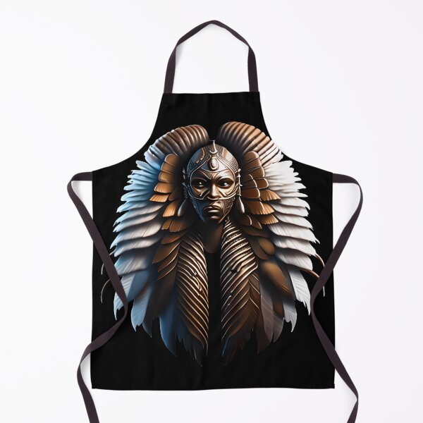 Item preview, BROWN GOLD WARRIOR IN FEATHERS designed and sold by justyna-s28.