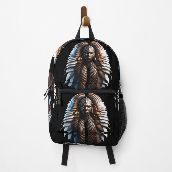 Item preview, BROWN GOLD WARRIOR IN FEATHERS designed and sold by justyna-s28.