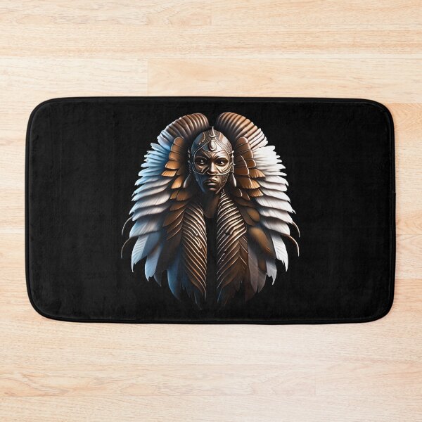 Item preview, BROWN GOLD WARRIOR IN FEATHERS designed and sold by justyna-s28.