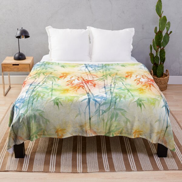 Item preview, Bamboo Grove Bliss: Feng Shui Watercolor Art designed and sold by RetComly.