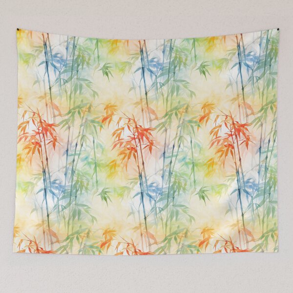 Item preview, Bamboo Grove Bliss: Feng Shui Watercolor Art designed and sold by RetComly.