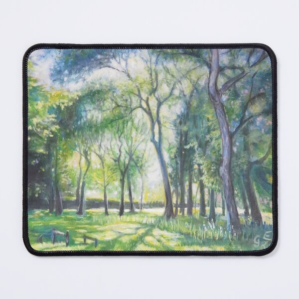 Item preview, Blue Lace Trees - tranquil park scene designed and sold by LittleLiz.
