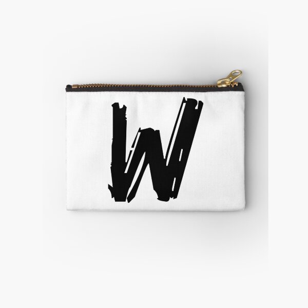Item preview, W BRUSH STYLE CAPITAL LETTER INITIAL T-SHIRT MODERN MINIMALIST FONT LOGO TYPEFACE LETTERING TYPOGRAPHY MONOGRAM TEE designed and sold by prezziefactory.