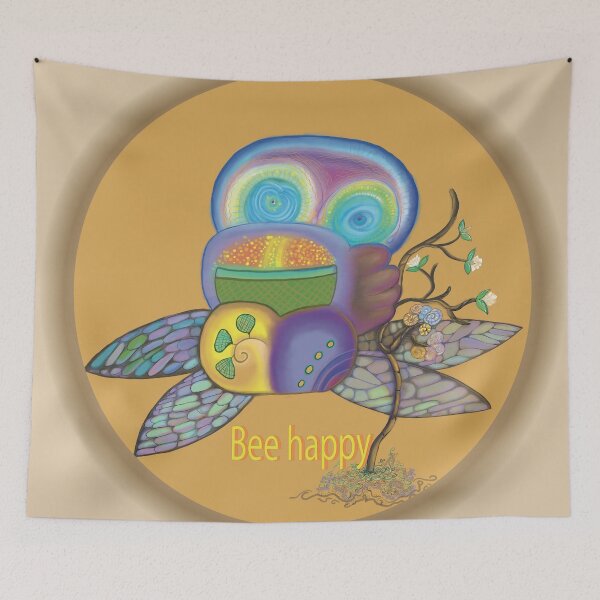 Item preview, bee happy bee designed and sold by shimaart.