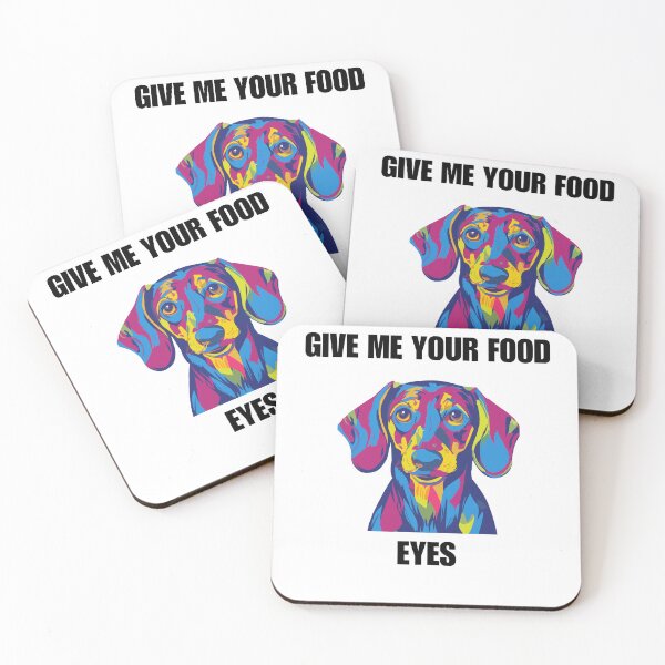 Item preview, Give me your Food eyes Dachshund oil colorful for Light Shirt designed and sold by Leivenaar.
