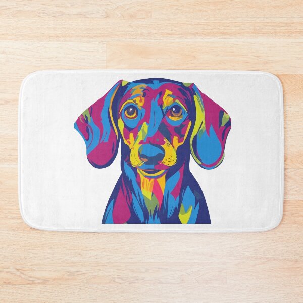 Item preview, Colorful Dachshund dackel dog for funny t shirt design designed and sold by Leivenaar.