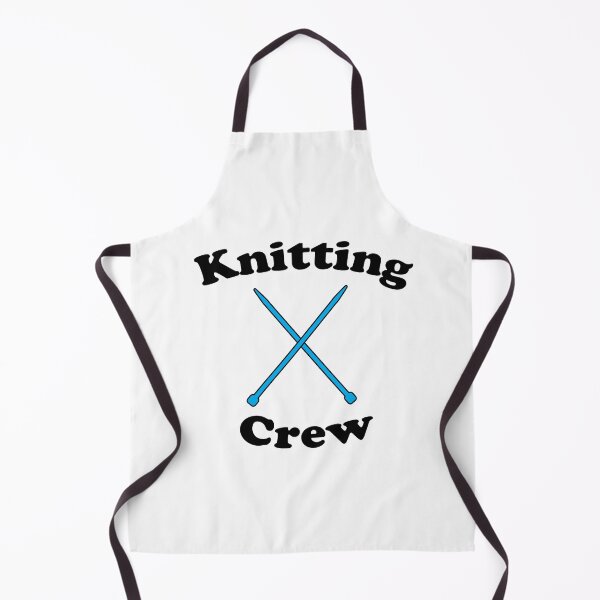 Item preview, Knitting Crew Blue Needles Funny designed and sold by ValeriesGallery.