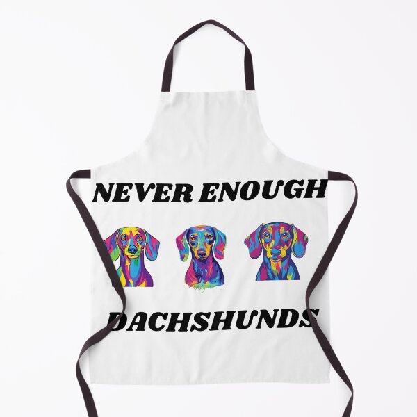 Item preview, never too many dachshunds three of a kind disco colorful design designed and sold by Leivenaar.