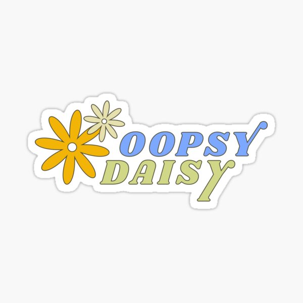 Vista previa del artículo con la obra «Oopsy Daisy - Oopsie - Whoopsie - Margaritas», diseñado y vendido por SallySunday.