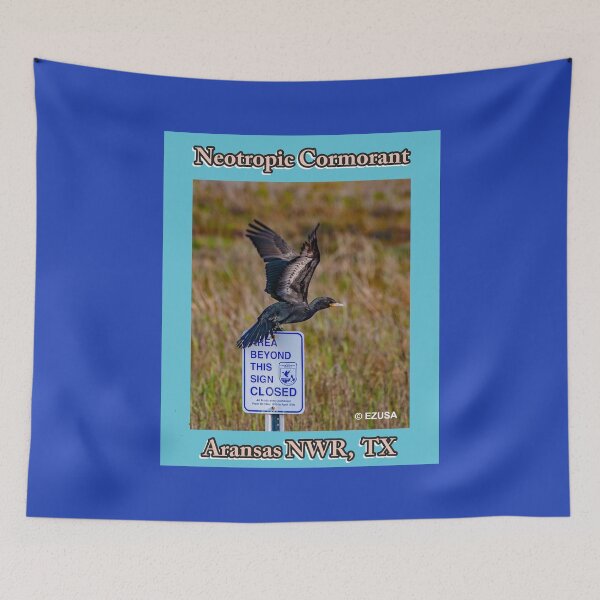 Item preview, Give The Bird To Your Lover: Neotropic Cormorant, Aransas NWR, Texas designed and sold by MoreEZUSA-Here.