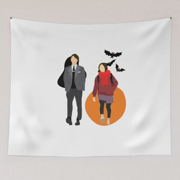 Item preview, The Lonely and Great God & little bat background designed and sold by paintingtour.