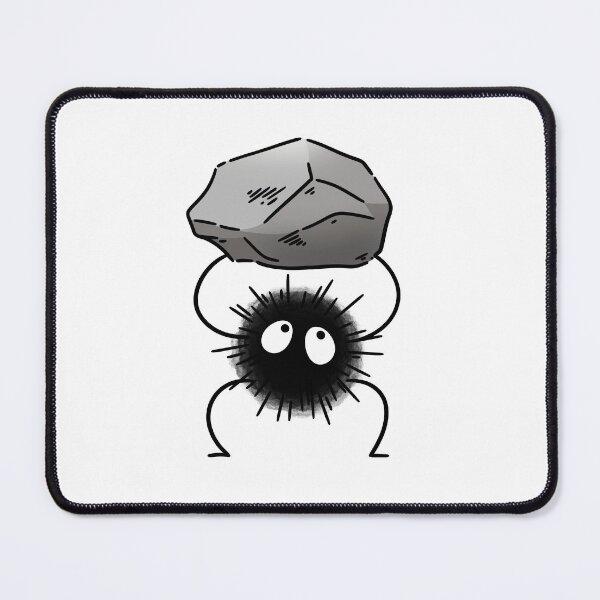 Item preview, little soot ghost with stone - “You are rocking it!” designed and sold by GingerandMilk.