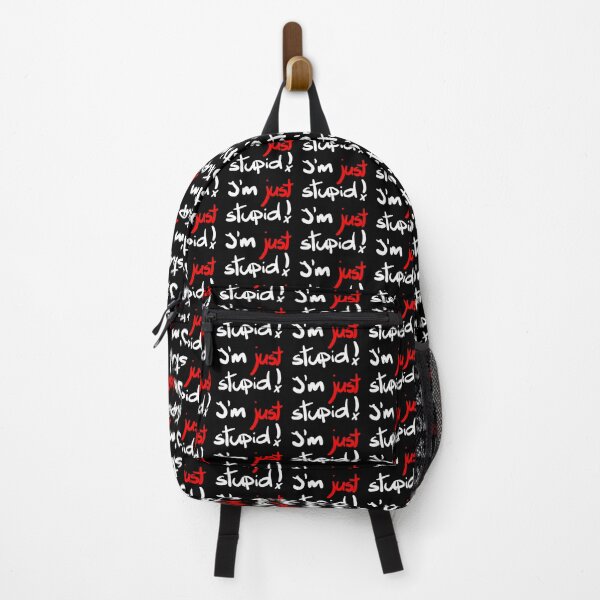 Item preview, I'm just stupid ! funny, crazy, joke, white, black, red. designed and sold by Urszula Żydek.