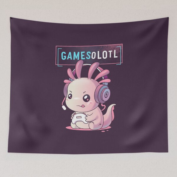 Item preview, Gamesolotl - Axolotl Gamer designed and sold by zoljo.