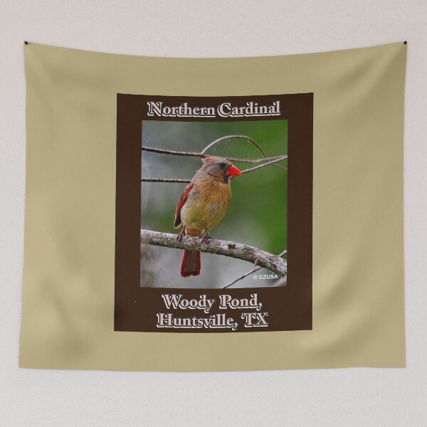 Item preview, For The Bird Lover In You: Northern Cardinal, Woody Pond, Huntsville, Texas designed and sold by MoreEZUSA-Here.