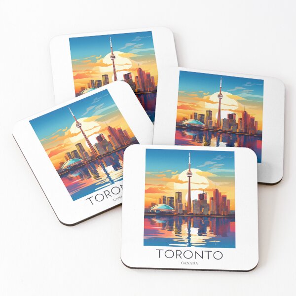 Item preview, Una impresión de viaje de arte pop de Toronto - Canadá designed and sold by StudioRedKoala.