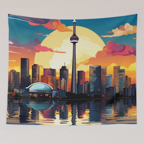Item preview, A Pop Art Travel Print of Toronto - Canada  designed and sold by StudioRedKoala.