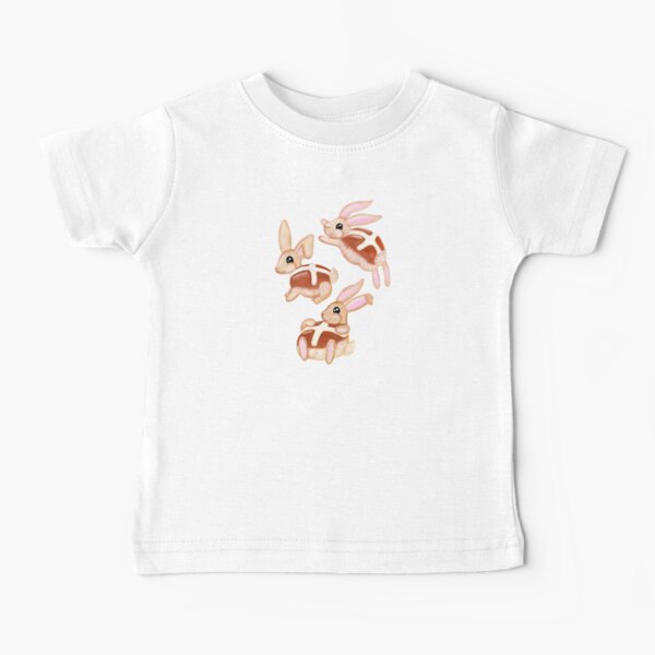 Hot Cross Bunnies | Pink Baby T-Shirt