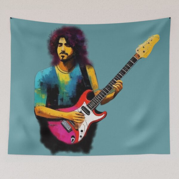 Item preview, Rock guitarist poster in color designed and sold by JaroDesign2023.