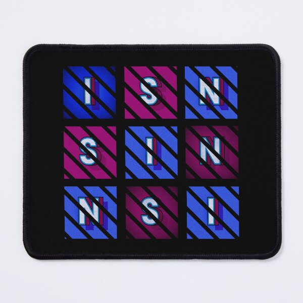 Item preview, Sin - white letters in blue and red boxes, diagonal striped frame designed and sold by SplashTastic.