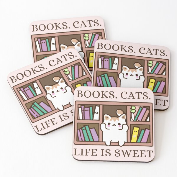 Item preview, Bookish Cat Aesthetic - Cat On A Bookshelf - With Books And Cats Life Is Sweet designed and sold by Wiss2Arts.