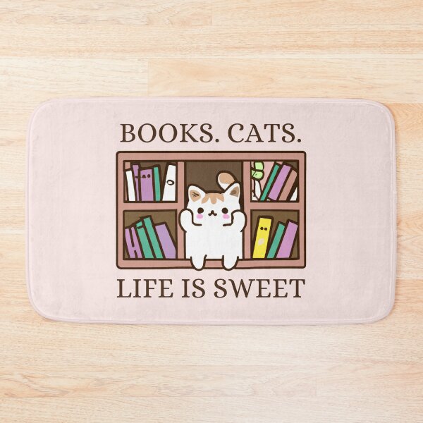 Item preview, Bookish Cat Aesthetic - Cat On A Bookshelf - With Books And Cats Life Is Sweet designed and sold by Wiss2Arts.