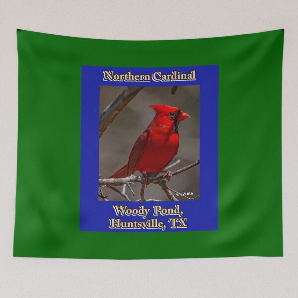 Item preview, Give Someone You Love The Bird: Northern Cardinal, Woody Pond, Huntsville, Texas designed and sold by MoreEZUSA-Here.