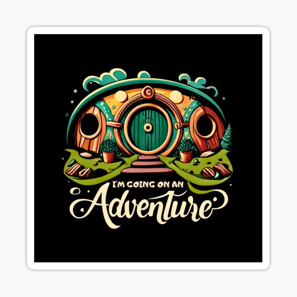 Item preview, I'm Going on an Adventure - Halfling Hole - Fantasy designed and sold by Fenay Designs.