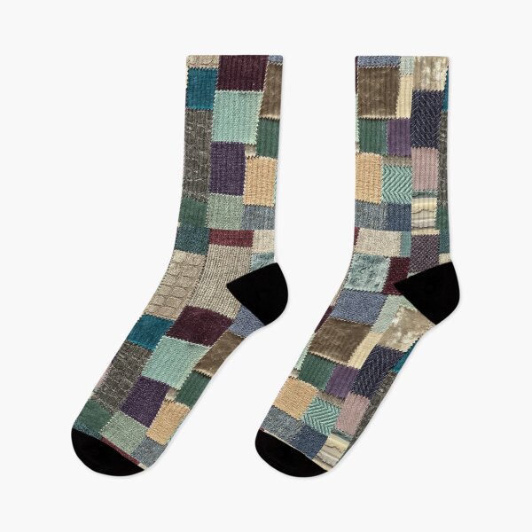 Item preview, Patchwork Textured Fabric Design in Cool Shades designed and sold by PilgrimCraft.