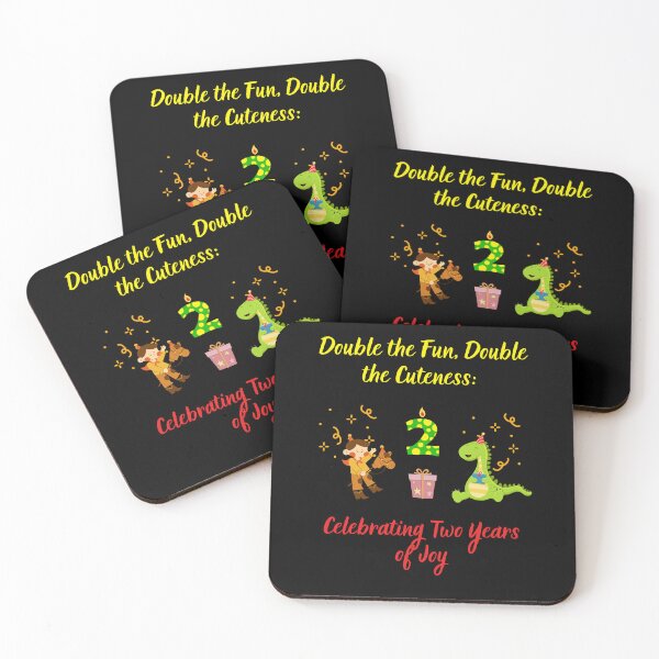 Item preview, Double the Fun, Double the Cuteness: Celebrating Two Years of Joy designed and sold by BuyMeifYouLike.
