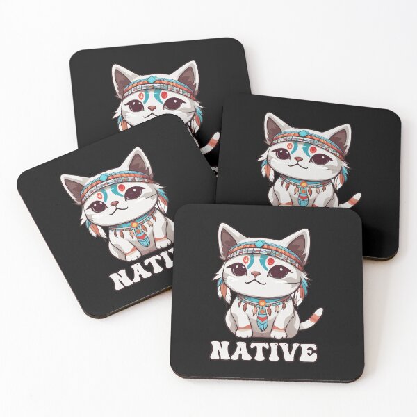 Item preview, Kawaii Native American Indian Cat designed and sold by Ridaelb.