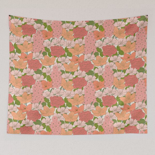 Item preview, Autumn Soft Romantic Florals designed and sold by Lindsay Marie Patterns.