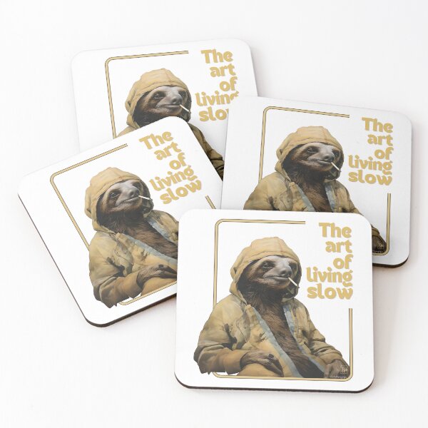 Item preview, A Sloth with a joint - the art of living slow designed and sold by Hisirdoux.