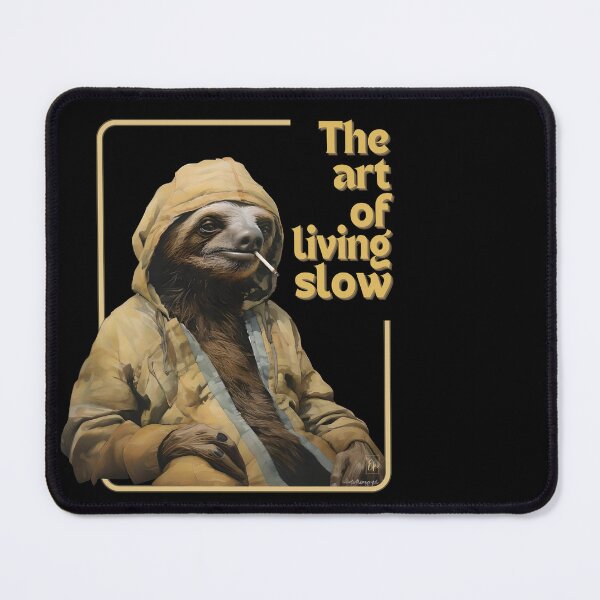 Item preview, A Sloth with a joint - the art of living slow designed and sold by Hisirdoux.
