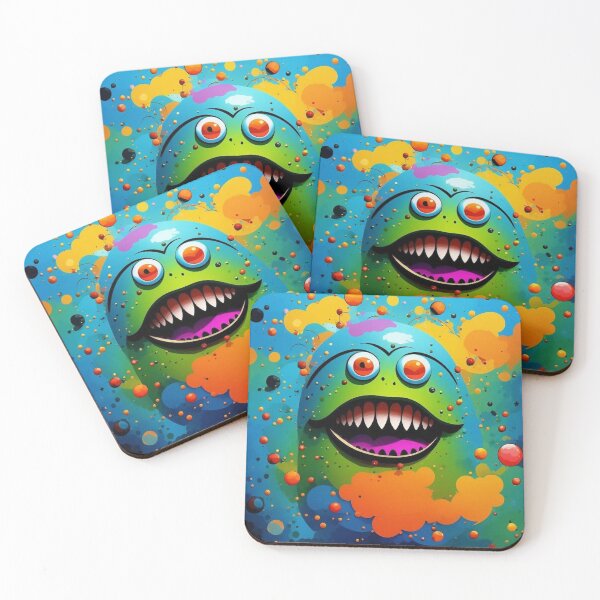 Item preview, Happy monster poster in color designed and sold by JaroDesign2023.