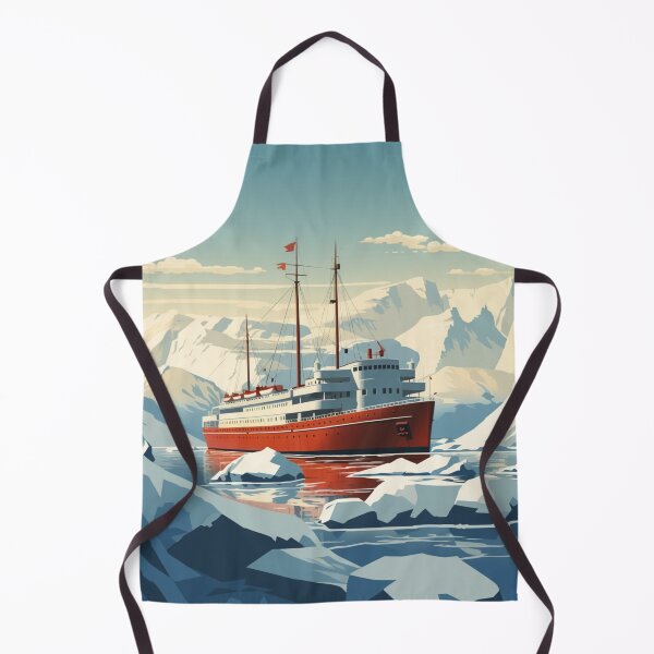 Item preview, A Vintage Travel Illustration of the Artic Ocean - Canada designed and sold by GoodOldVintage.
