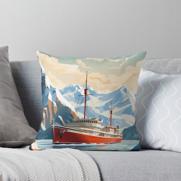 Item preview, A Vintage Travel Illustration of the Artic Ocean - Norway  designed and sold by GoodOldVintage.