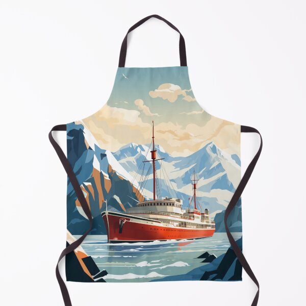Item preview, A Vintage Travel Illustration of the Artic Ocean - Norway designed and sold by GoodOldVintage.