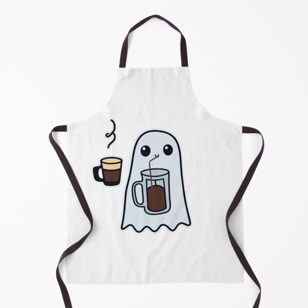 Item preview, ghost drinking hot chocolate spooky Halloween  designed and sold by ShopDirectHome.