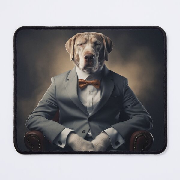 Item preview, Surreal studio portrait of a dog in a suit designed and sold by Carlos Restrepo.