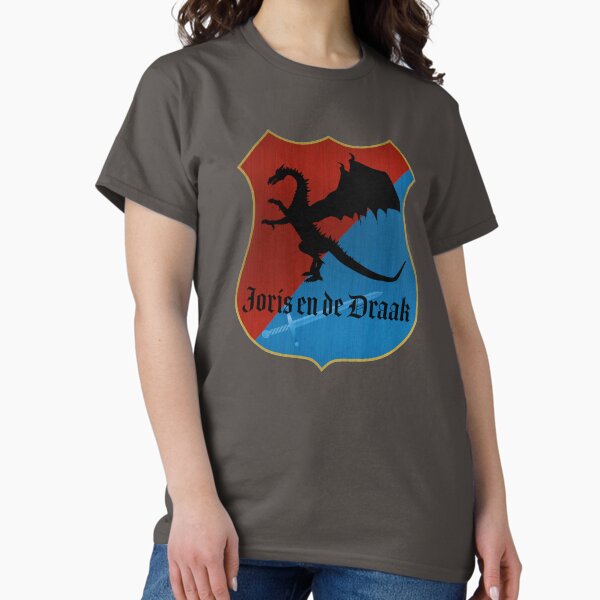 Item preview, Dueling Wooden Coaster Shirt - Joris en de Draak Inspired Design for Efteling Fans, Netherlands Theme Park Souvenir designed and sold by Urban Mouse.