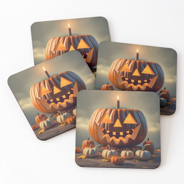 Item preview, Classic Jack-o'-Lantern: A classic pumpkin jack-o'-lantern with a toothy grin and a flickering candle inside, radiating a warm and eerie light. #1 designed and sold by Ningodino.